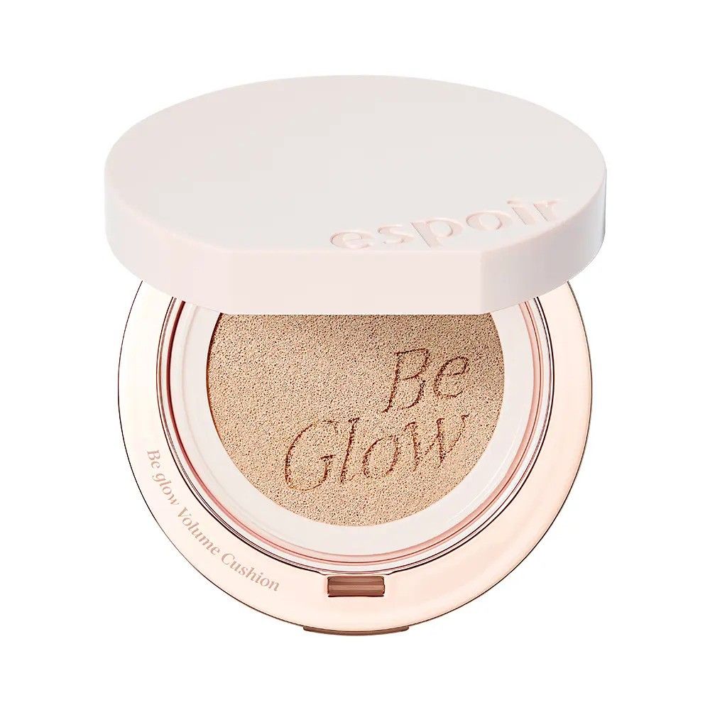 espoir Be Glow Volume Cushion SPF42 PA+++ 13g – Radiant Moisture Glow Foundation with MELASOLV™ & Vegan Plumping Water, Long-Lasting Brightening & Wrinkle Care _ Made in KOREA